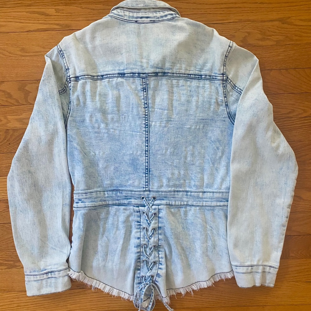 Venus Jeans Jacket - Jeans Shirt, Size 10 - Picture 2 of 7